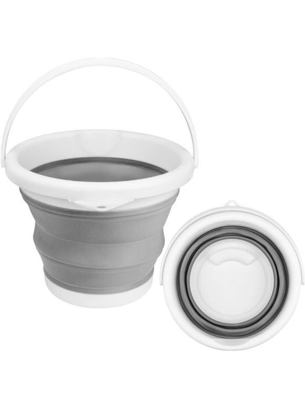 Collapsible silicone mop bucket portable cleaning bucket with handle 5L basin
